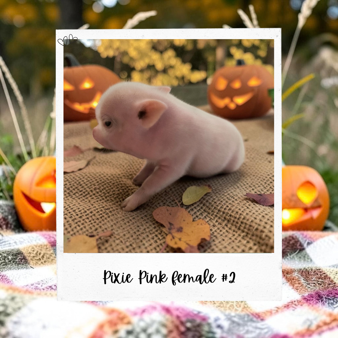 Available Pixie Pigs piglet