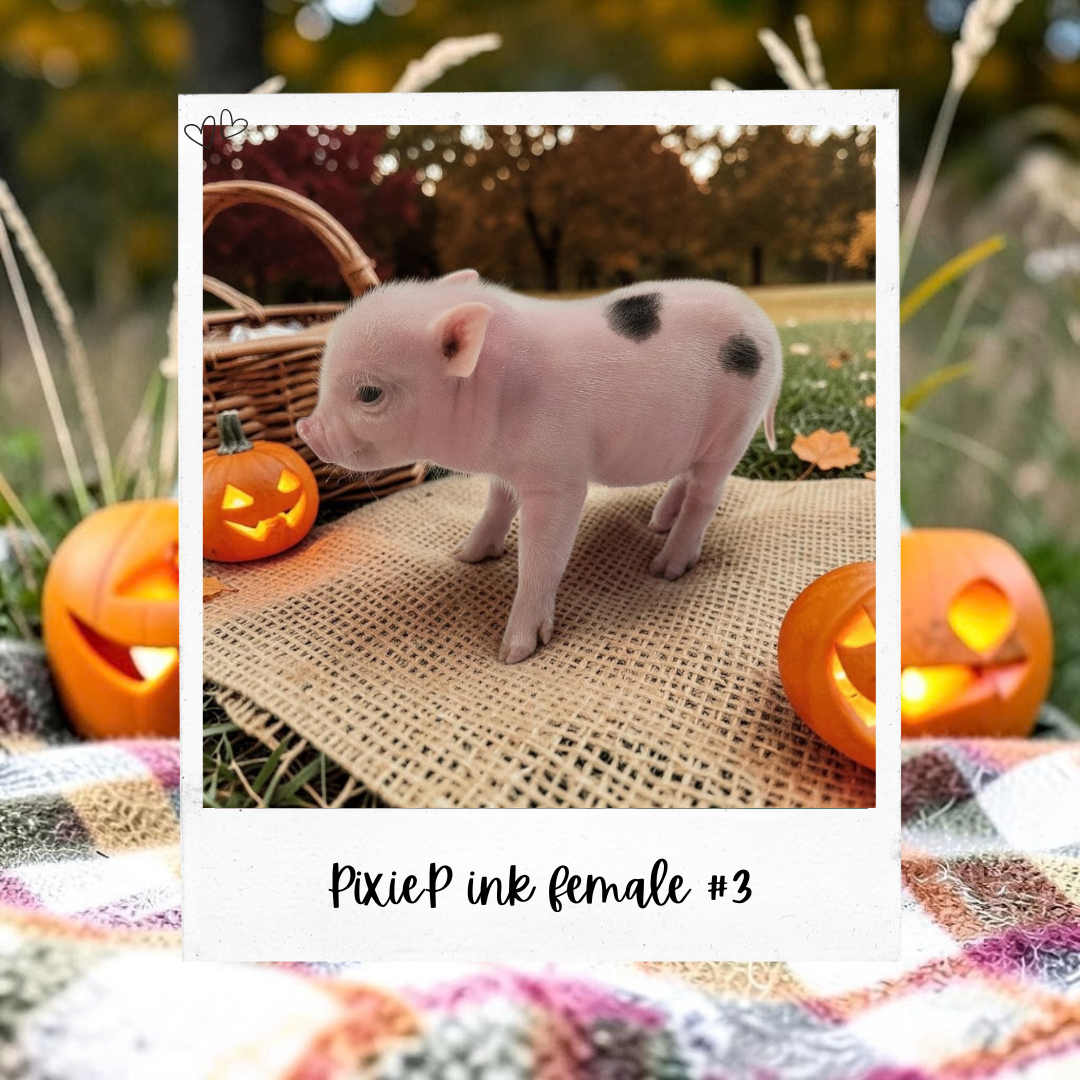 Available Pixie Pigs piglet